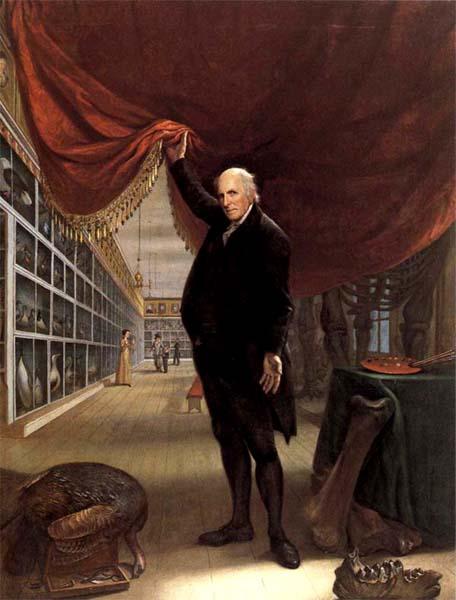 Charles Willson Peale The Artist in his Museum oil painting picture